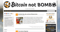 Desktop Screenshot of bitcoinnotbombs.com